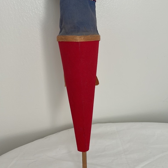 Antique German Puppet On Wood Stick - Picture 8 of 14